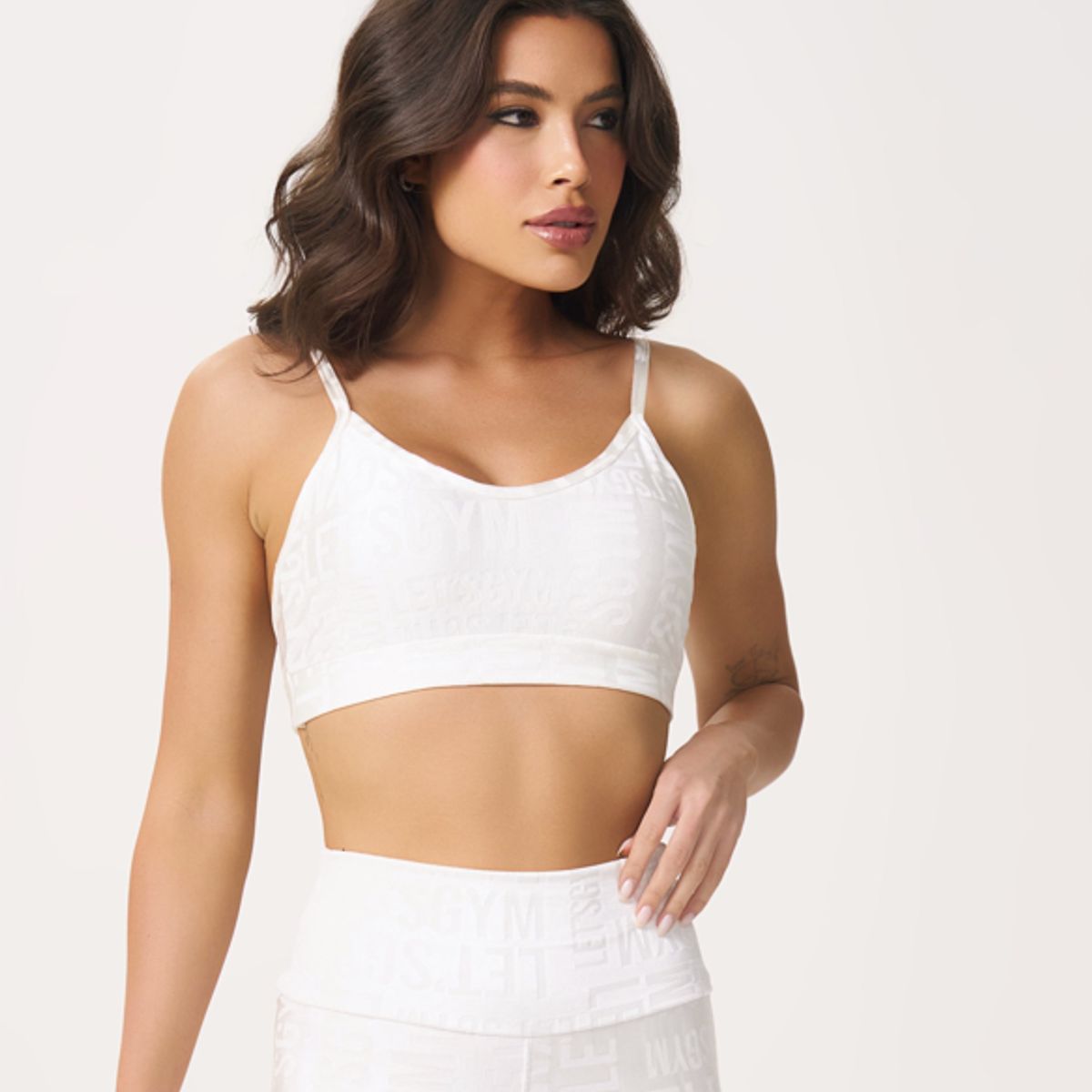 LETSGYM - PETO DEPORTIVO VELVET NAME LETSGYM