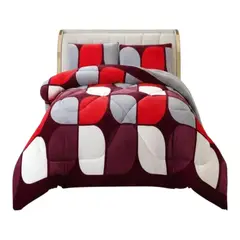 GENERICO - Cubrecama Plush Con Chiporro De Invierno 1.5 Plaza Infantil Diseño Geometrico