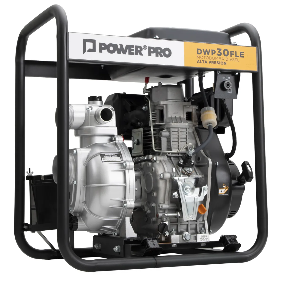POWER PRO - Motobomba 3" diésel 10 HP alta presión