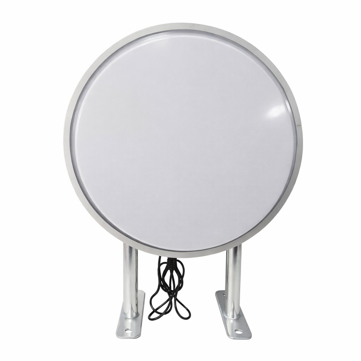 CREA PRINT - Letrero Led Circular Rompetrafico 40x40 Cm Aviso, Señaletica