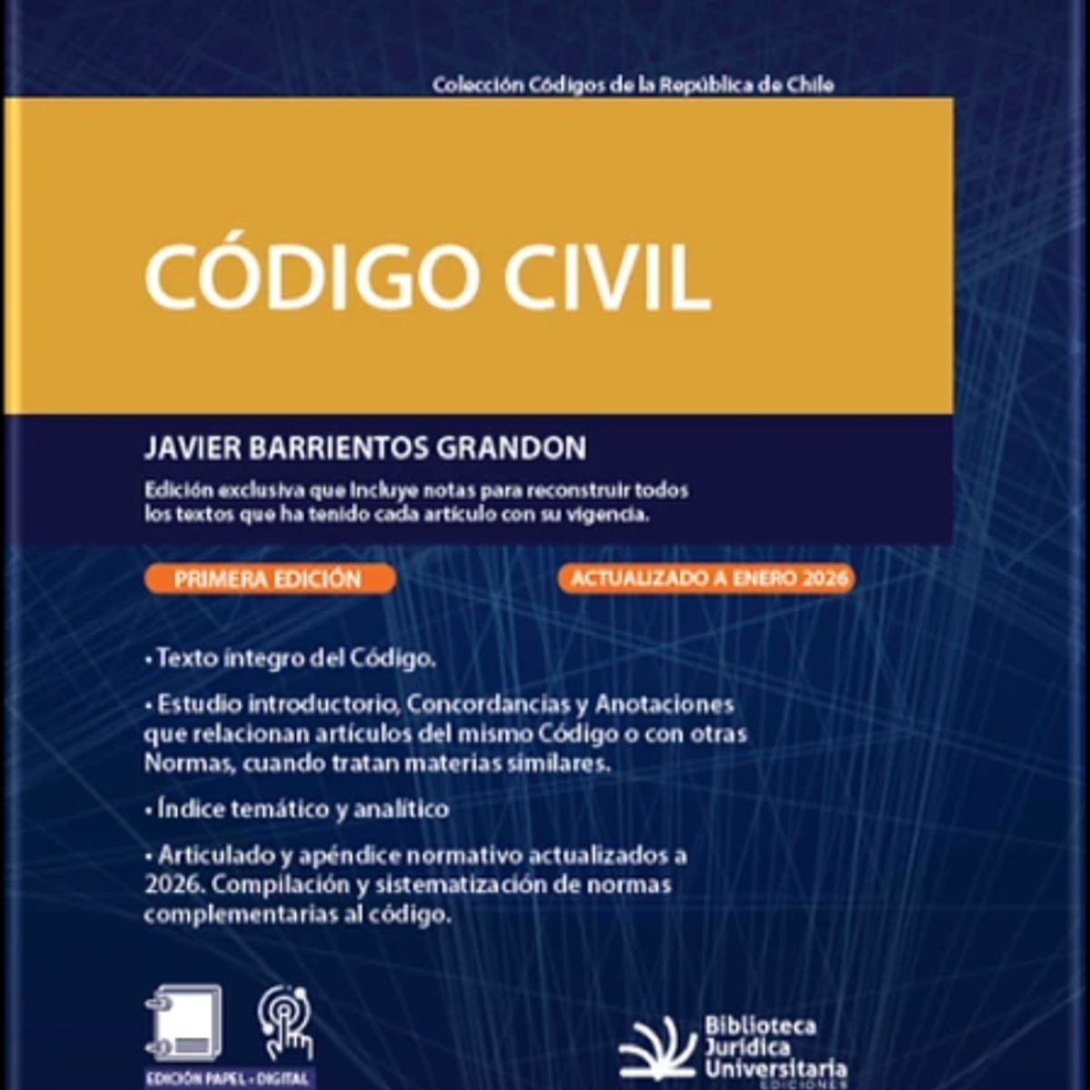 TOP10BOOKS - LIBRO Código CIVIL - Tapa Blanda - Javier Barrientos Grandon