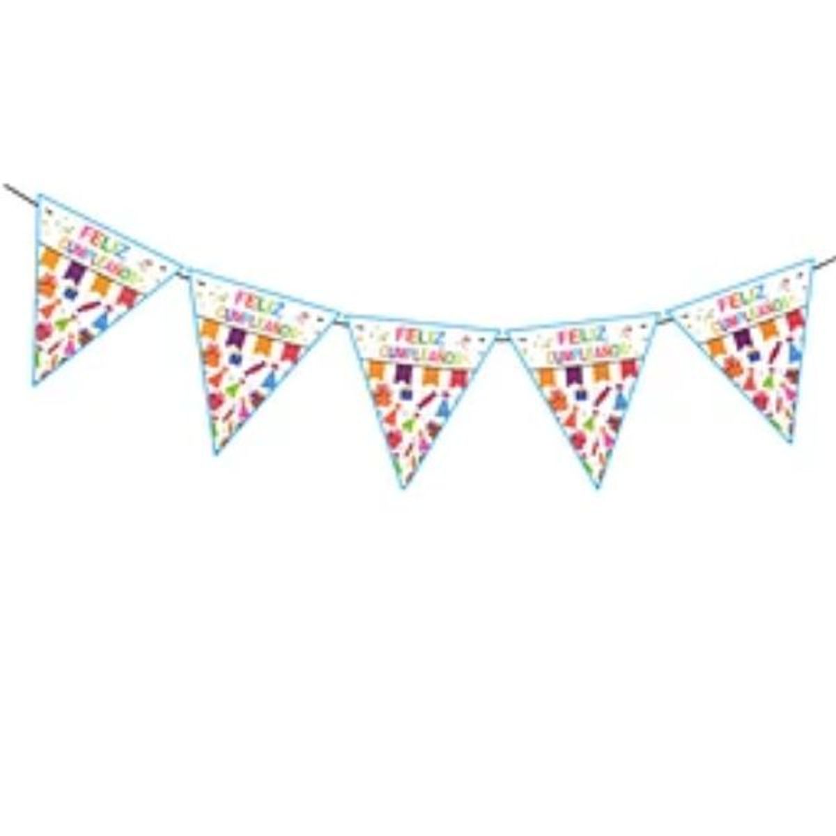 GENERICO - Banderín feliz cumpleaños 5m