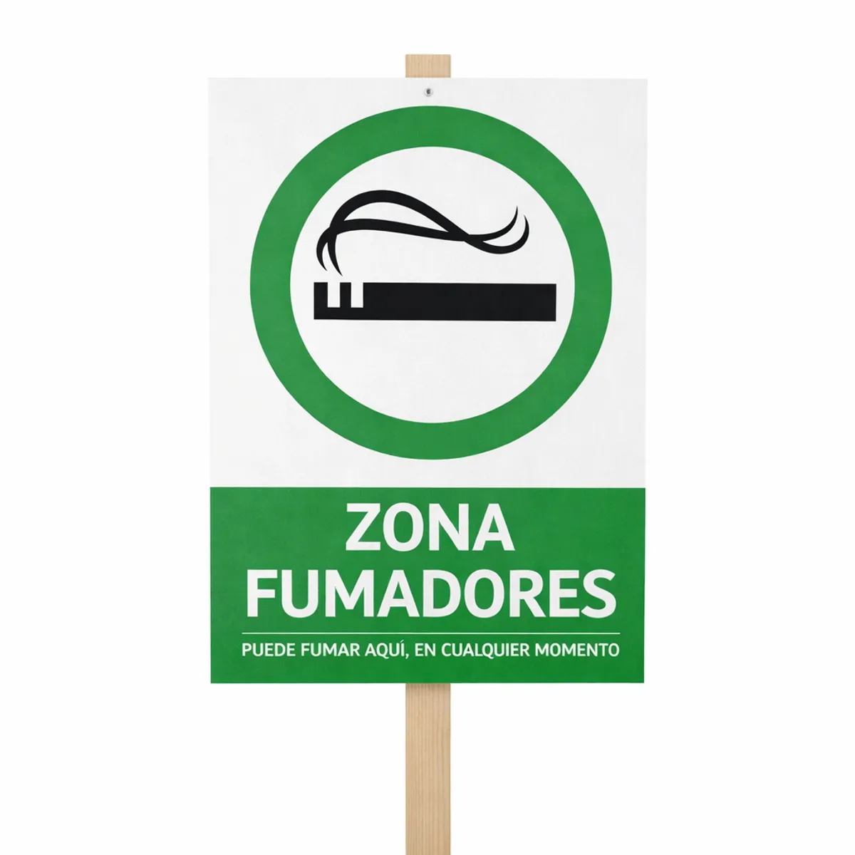 AVISO ALUMINO 20X30 CMS ZONA FUMADORES, marca CREA PRINT - Foto 2