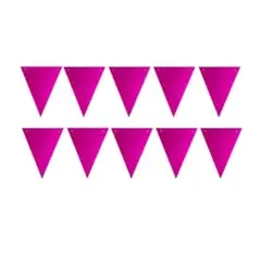GENERICO - Guirnalda Banderín color fucsia 10 banderines