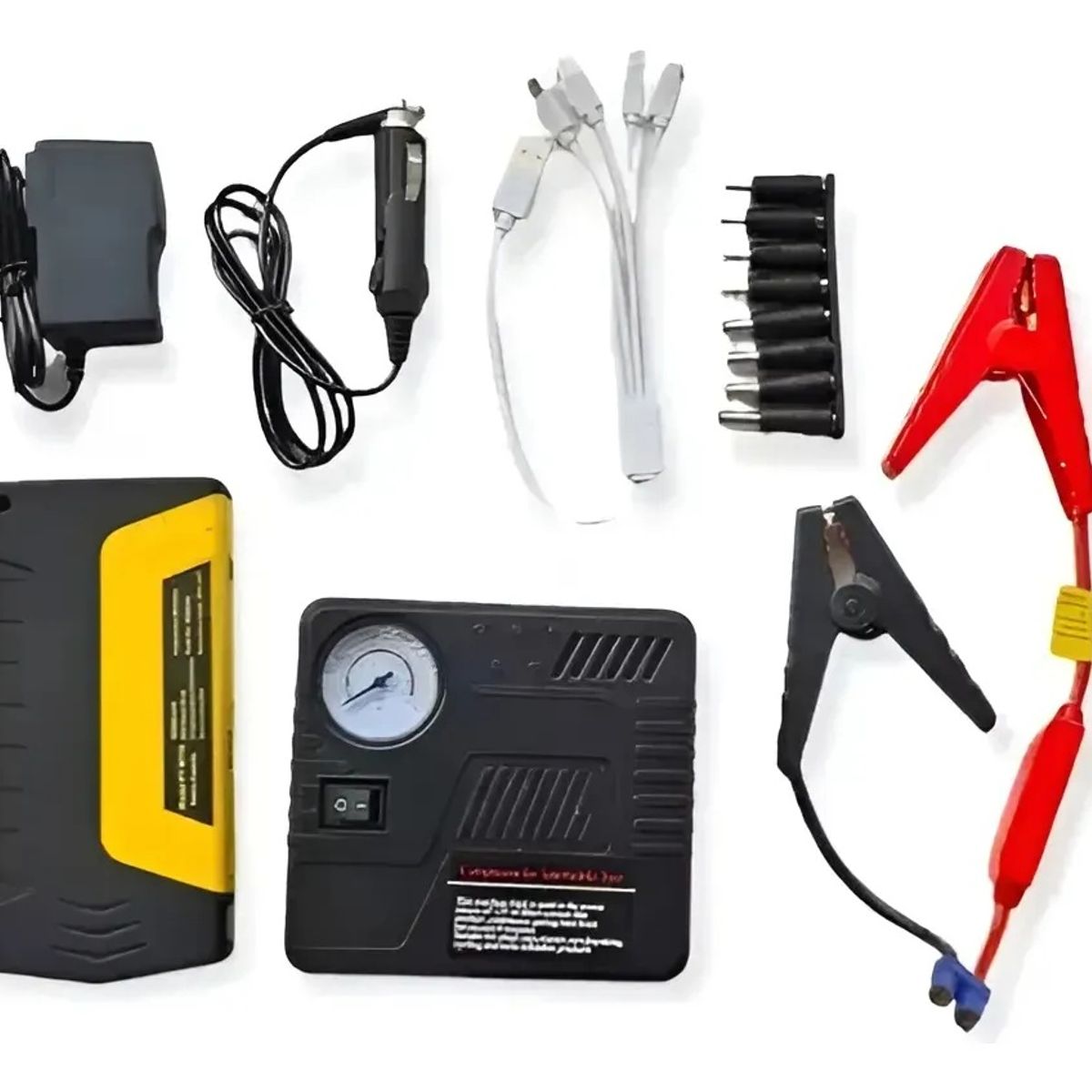 GENERICO - Kit de emergencia multifuncional 4 en 1 para vehículos