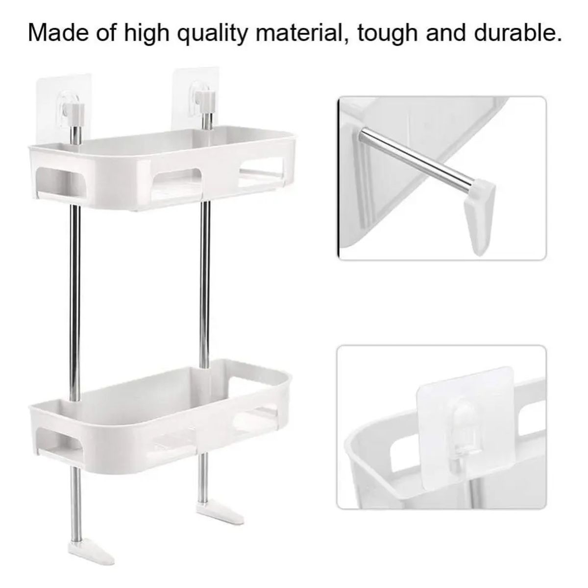 GENERICO - Organizador Cosmeticos Baño 2 Niveles Cocina Repisa Estante