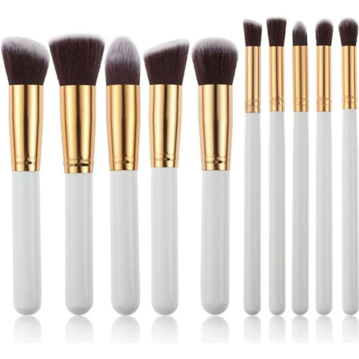 GENERICO - Set Brochas Maquillaje Profesional 10 Unidades