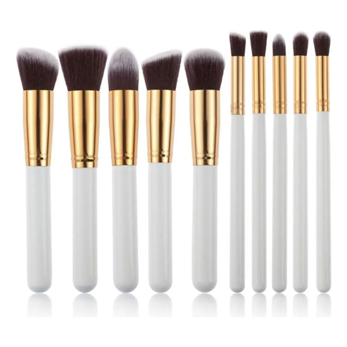 GENERICO - Set Brochas Maquillaje Profesional 10 Unidades