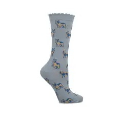 HUSH PUPPIES - Calcetín Algodón Mujer C St Pug Celeste