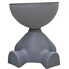 GENERICO - MESA DE ARRIMO MULTIFUNCIONAL CON COMPARTIMENTO ORGANIZADOR INTEGRADO GRIS