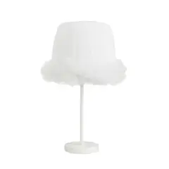 DECORACION CREATIVA - Lampara Velador Linea Cisne Blanco - Base Blanca (Infantil - Juvenil)