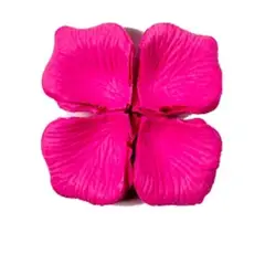 GENERICO - Pétalos de rosa fucsia 5x6cm