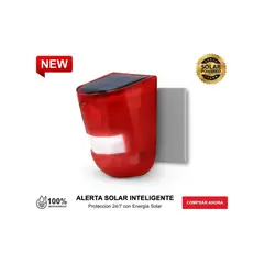 MOVI - Alarma Solar con Sensor de Movimiento 129dB Impermeable Exterior 100% Inalámbrica
