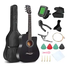 VIDA BUENAS - Guitarra Acústica Clasica 38 Inch Con Accesorios Instrumento