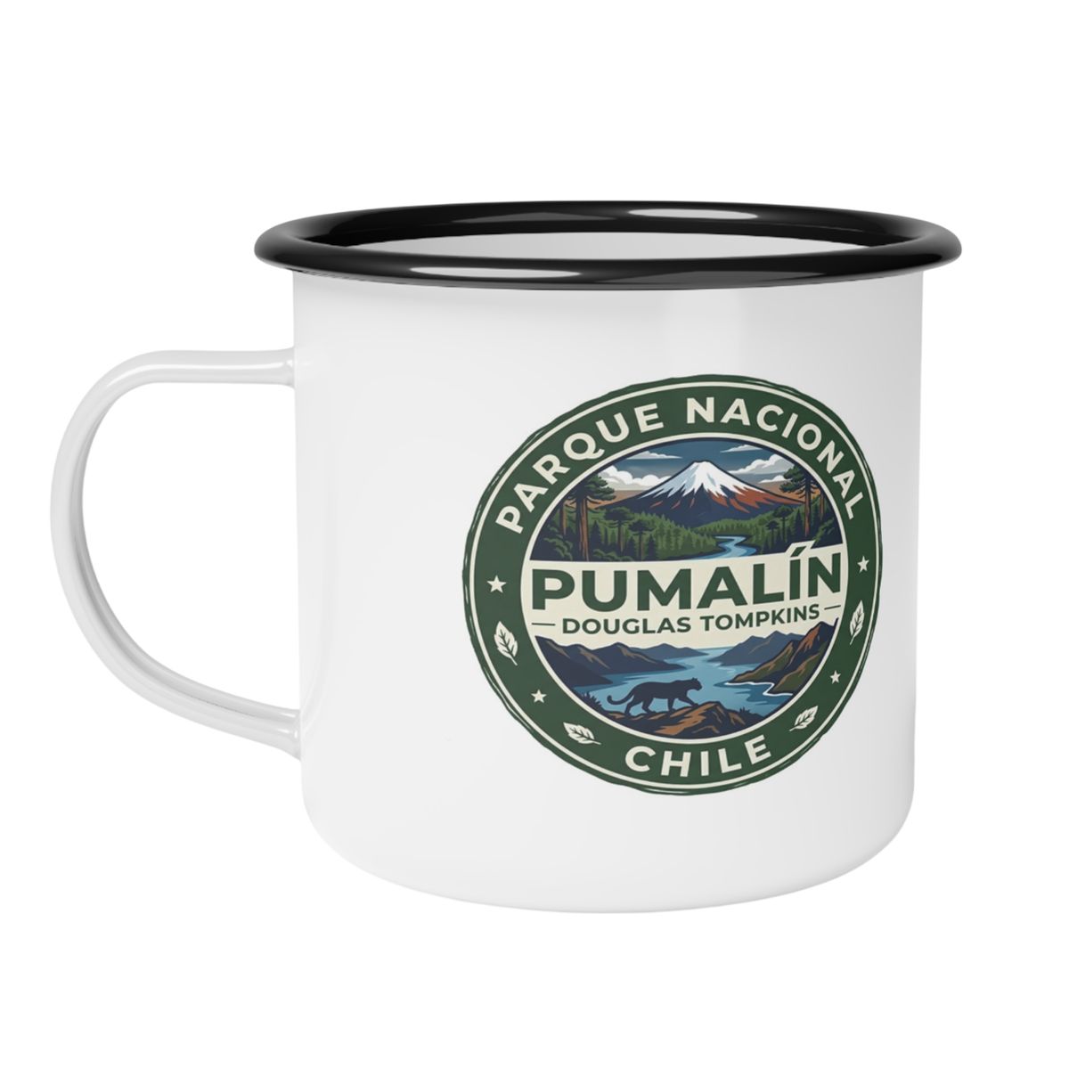 GENERICO - Taza Enlozada Anci Studio Parque Nacional Pumalín Camping