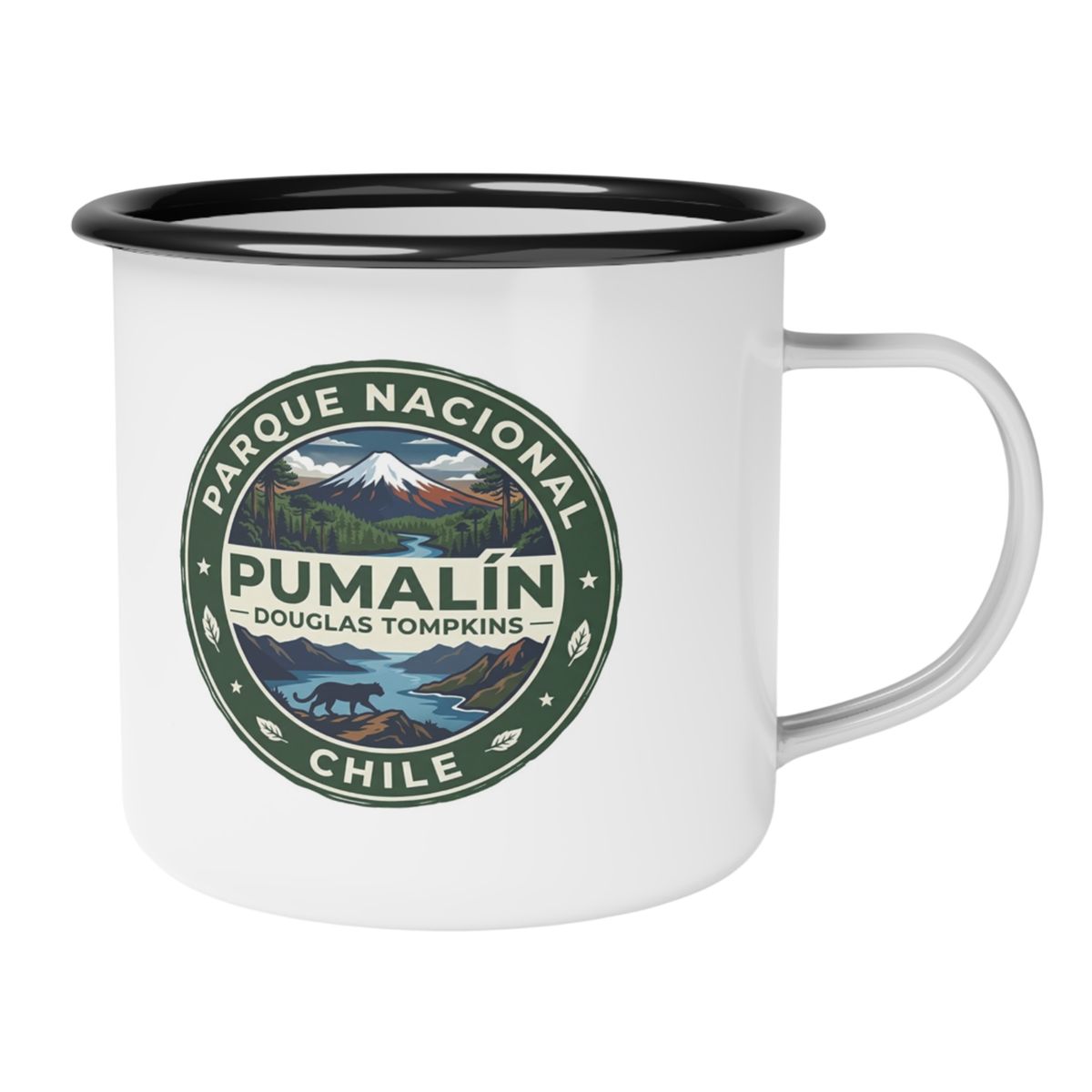 GENERICO - Taza Enlozada Anci Studio Parque Nacional Pumalín Camping