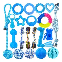 VIDA BUENAS - Set 22 Juguetes Para Mascotas, Pelota De Cuerda, Disco Y Más
