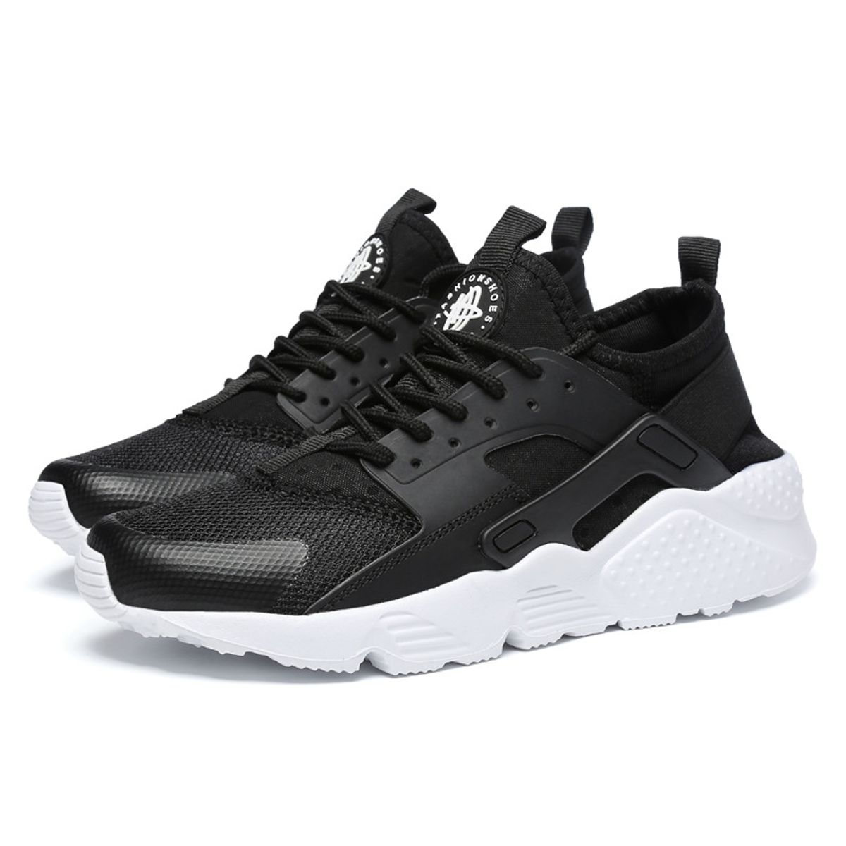 DANWEILE - Zapatillas de running para mujer Blanco y negro