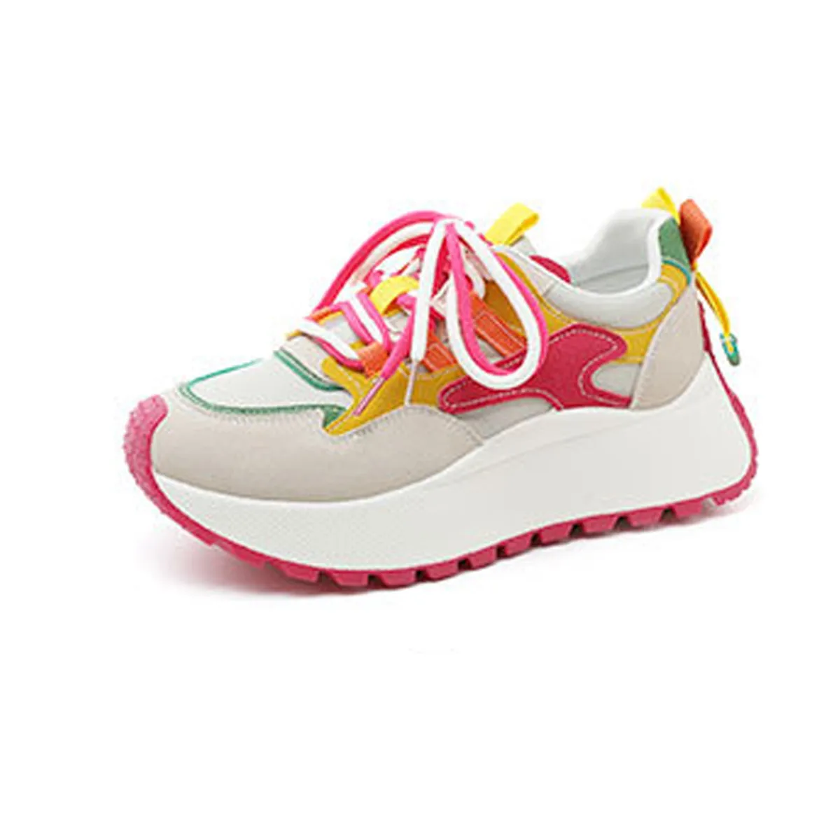 DANWEILE - Zapatillas de deporte para mujer Rojo