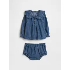 GAP - Vestido Bebe Niña Outfit Denim