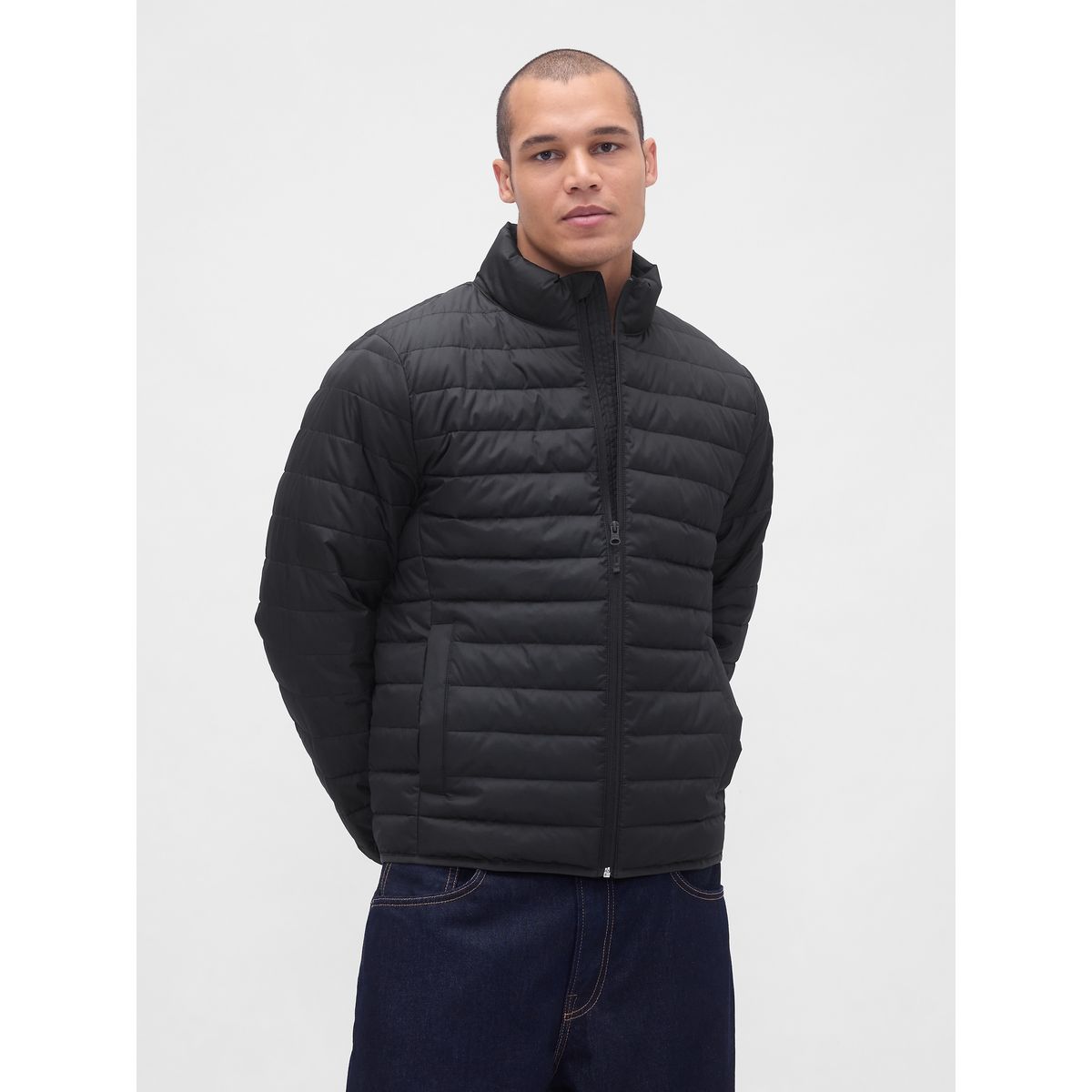 GAP - Chaqueta Hombre Gap Puffer Negro