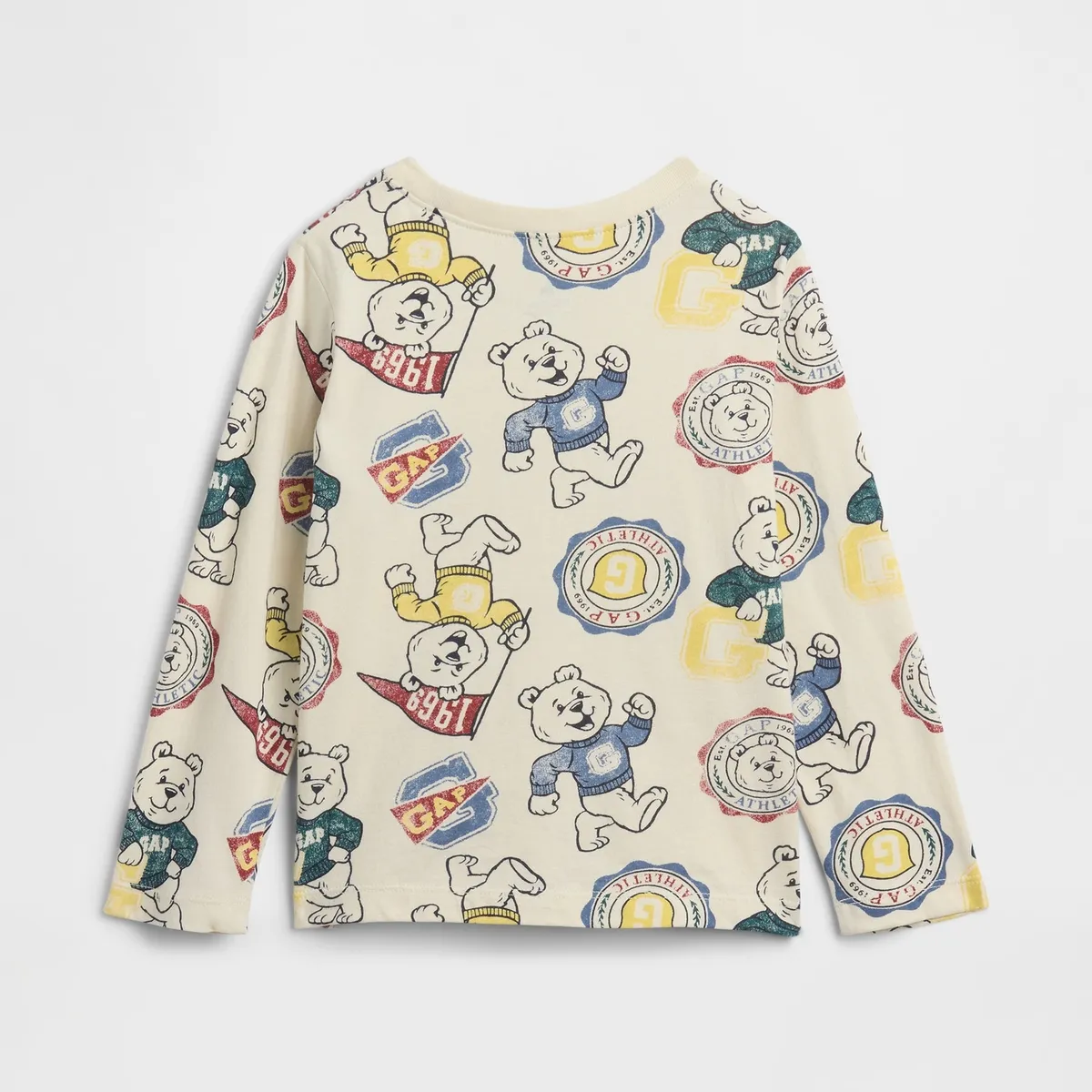GAP - Polera Toddler Niño Gap Manga Larga Graficas Beige