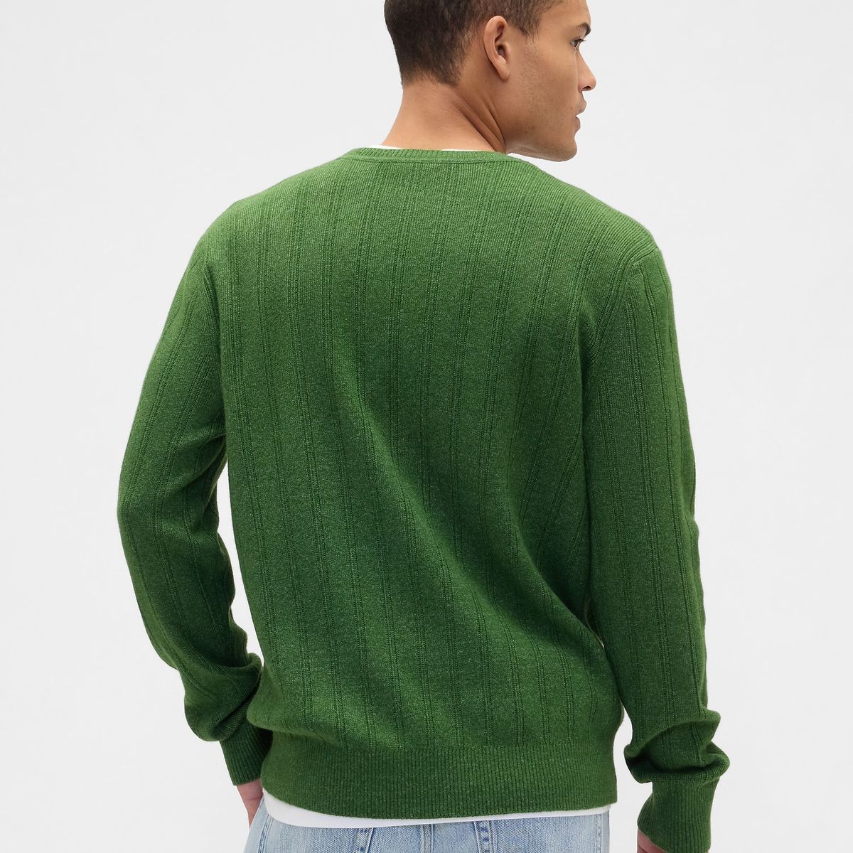 GAP - Sweater Hombre Gap Crew Cashsoft Verde