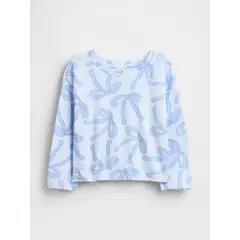 GAP - Polera Toddler Niña Manga Larga Azul
