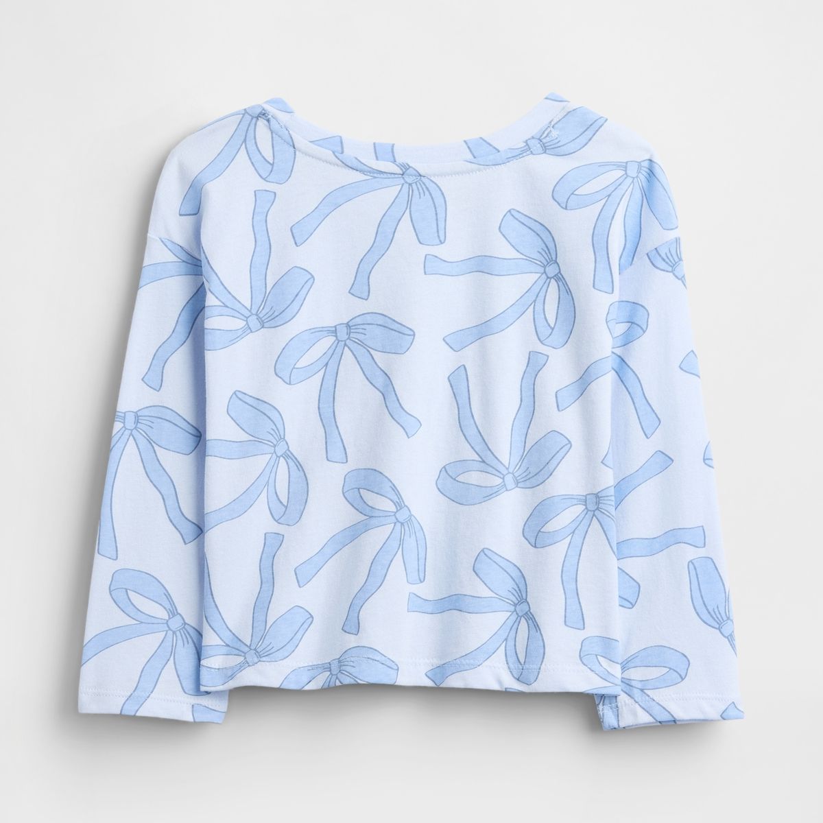 GAP - Polera Toddler Niña Manga Larga Azul Gap