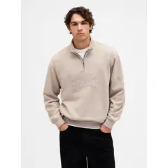 GAP - Polerón Hombre Sin Gorro Con Cierre Café