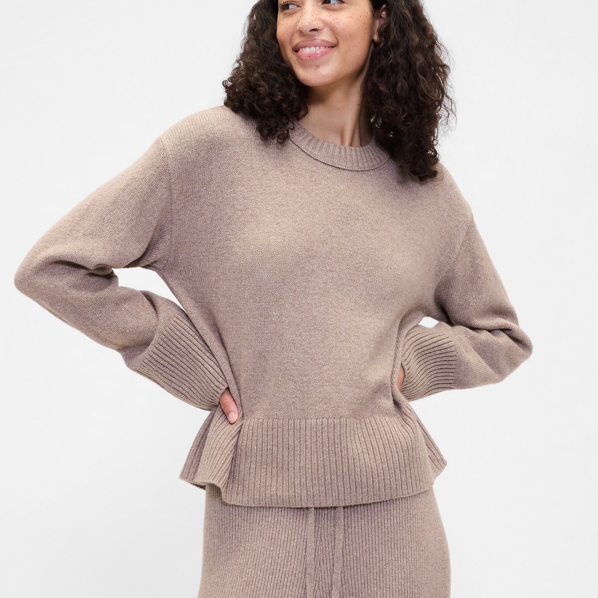 GAP - Sweater Mujer Gap Cashsoft Beige