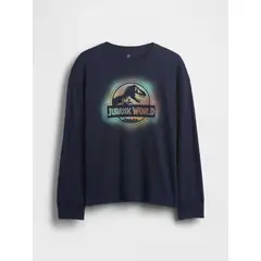 GAP - Polera Niño Manga Larga Azul