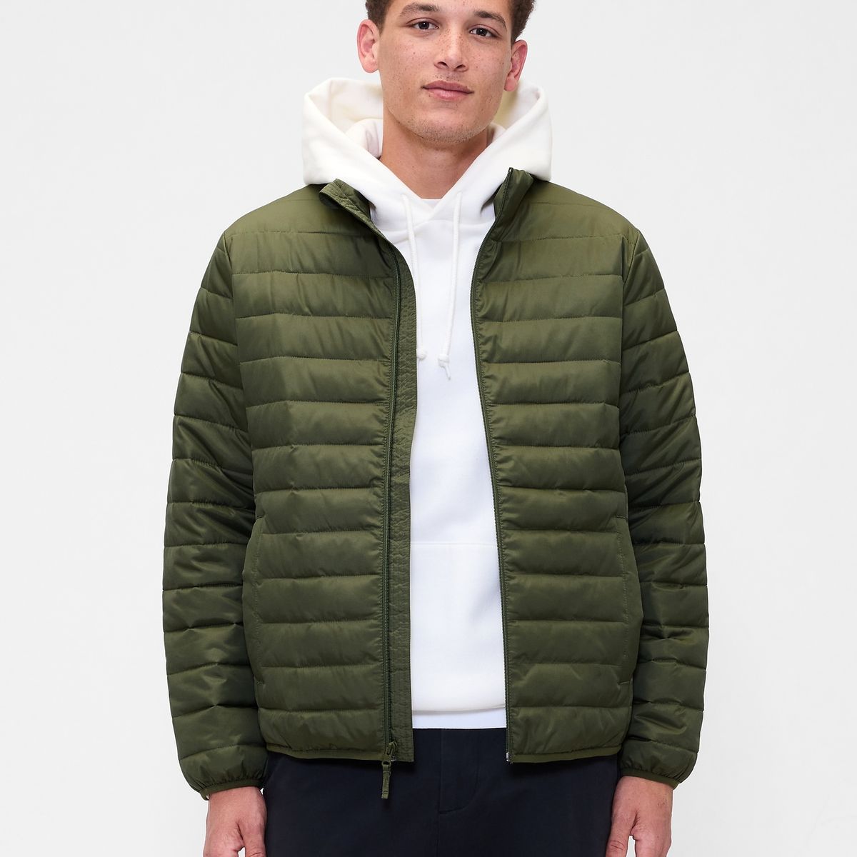 GAP - Chaqueta Hombre Puffer Verde Gap