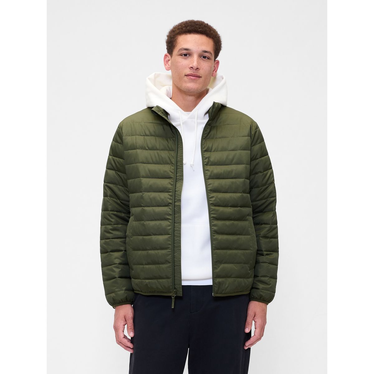 GAP - Chaqueta Hombre Puffer Verde Gap