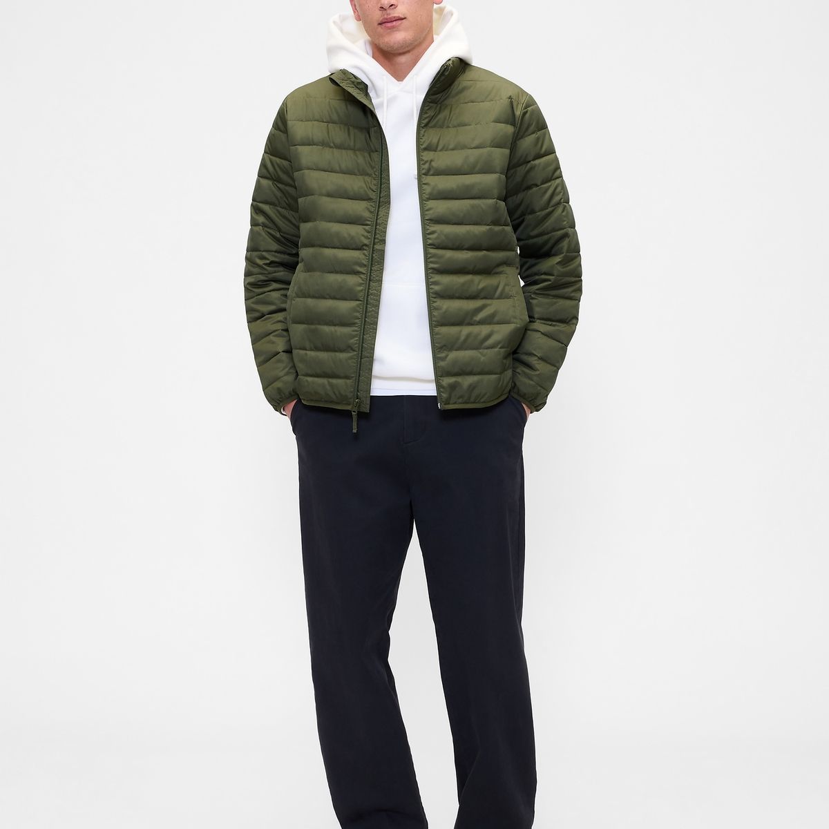 GAP - Chaqueta Hombre Puffer Verde Gap