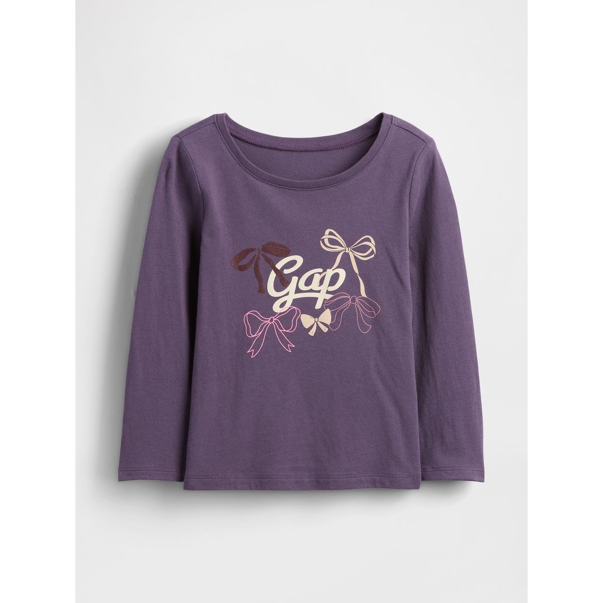 GAP - Polera Toddler Niña Gap Manga Larga Graficas Morado