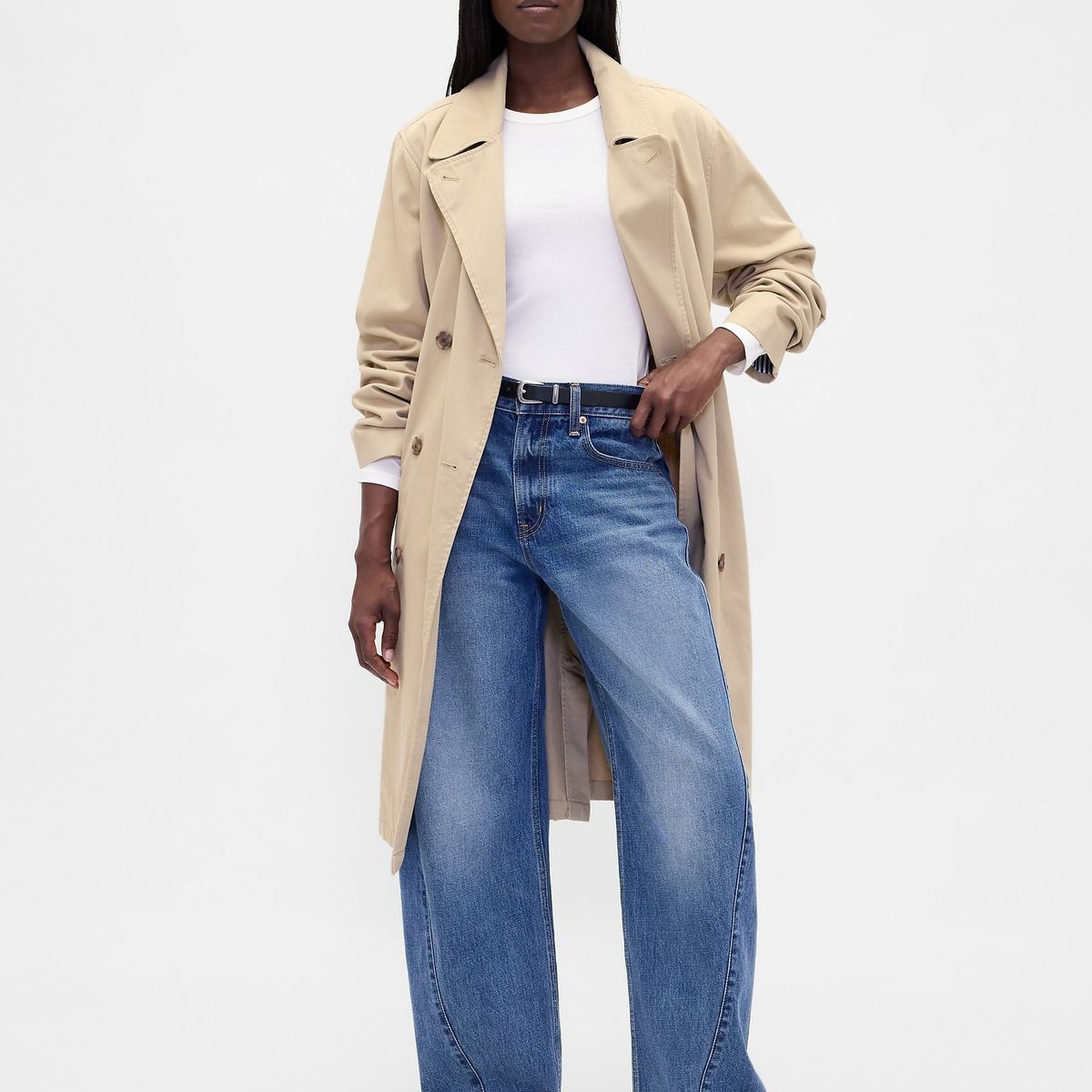 GAP - Polera Mujer Manga Larga Blanco Gap