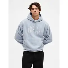 GAP - Polerón Hombre Con Gorro Sin Cierre Gris