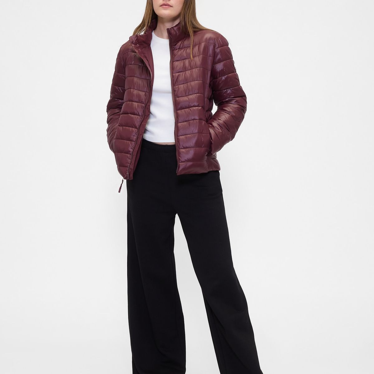 GAP - Chaqueta Mujer Puffer Rojo Gap