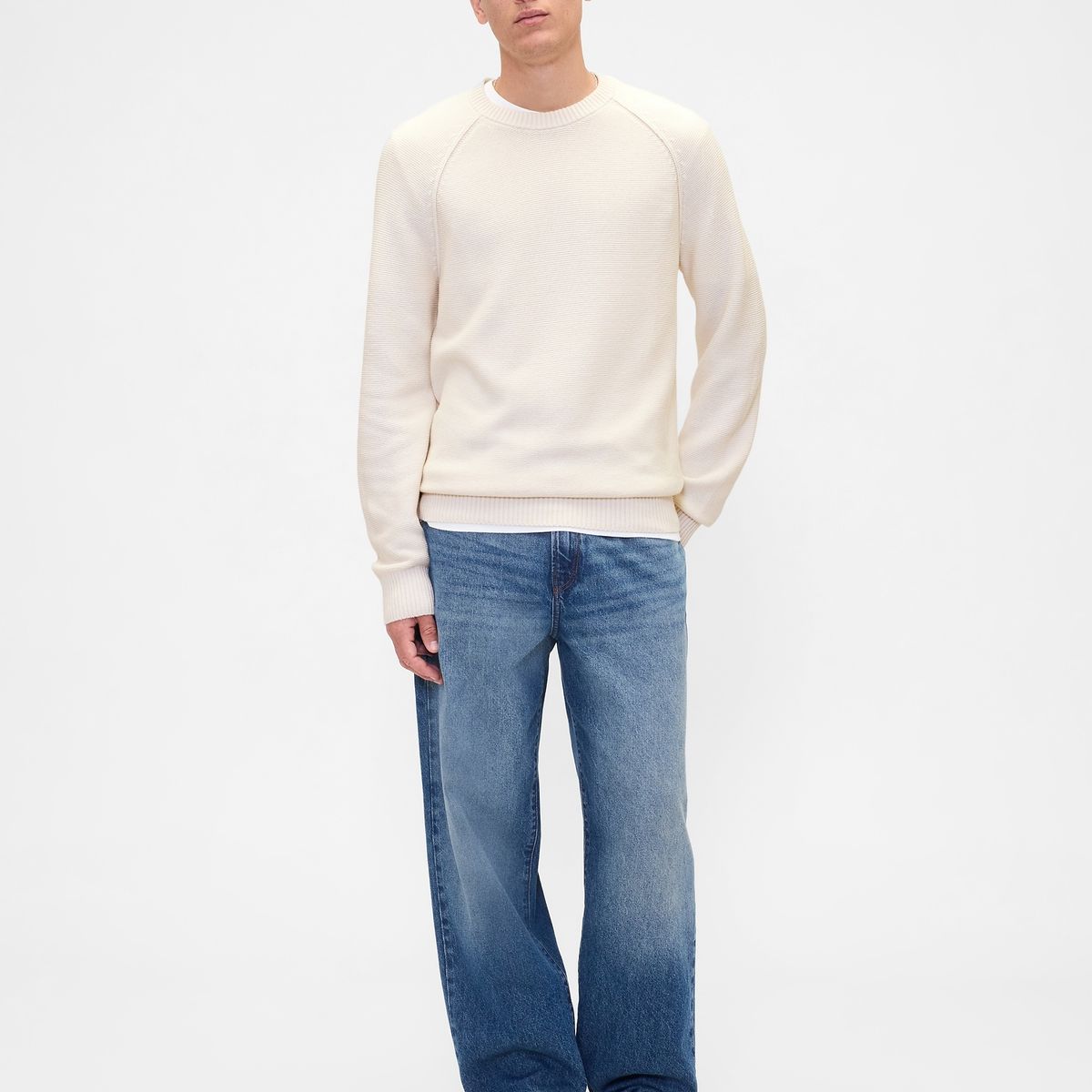 GAP - Sweater Hombre Gap Crew Beige