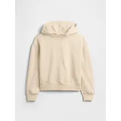 GAP - Polar Niña Con Cierre Halfzip Beige