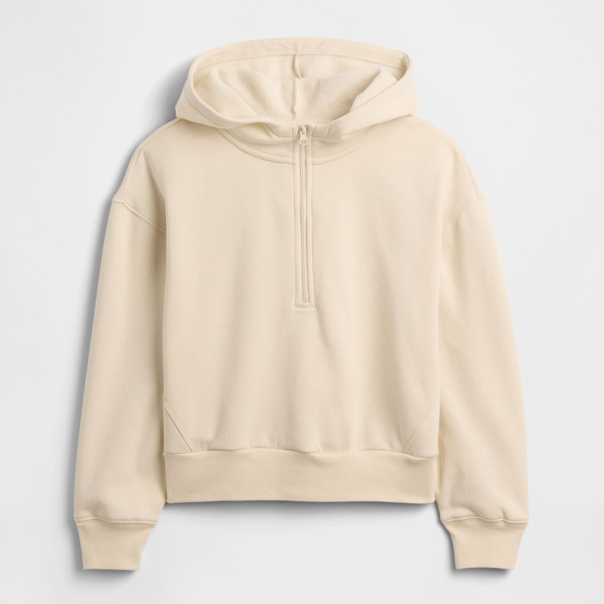 GAP - Polar Niña Con Cierre Halfzip Beige Gap