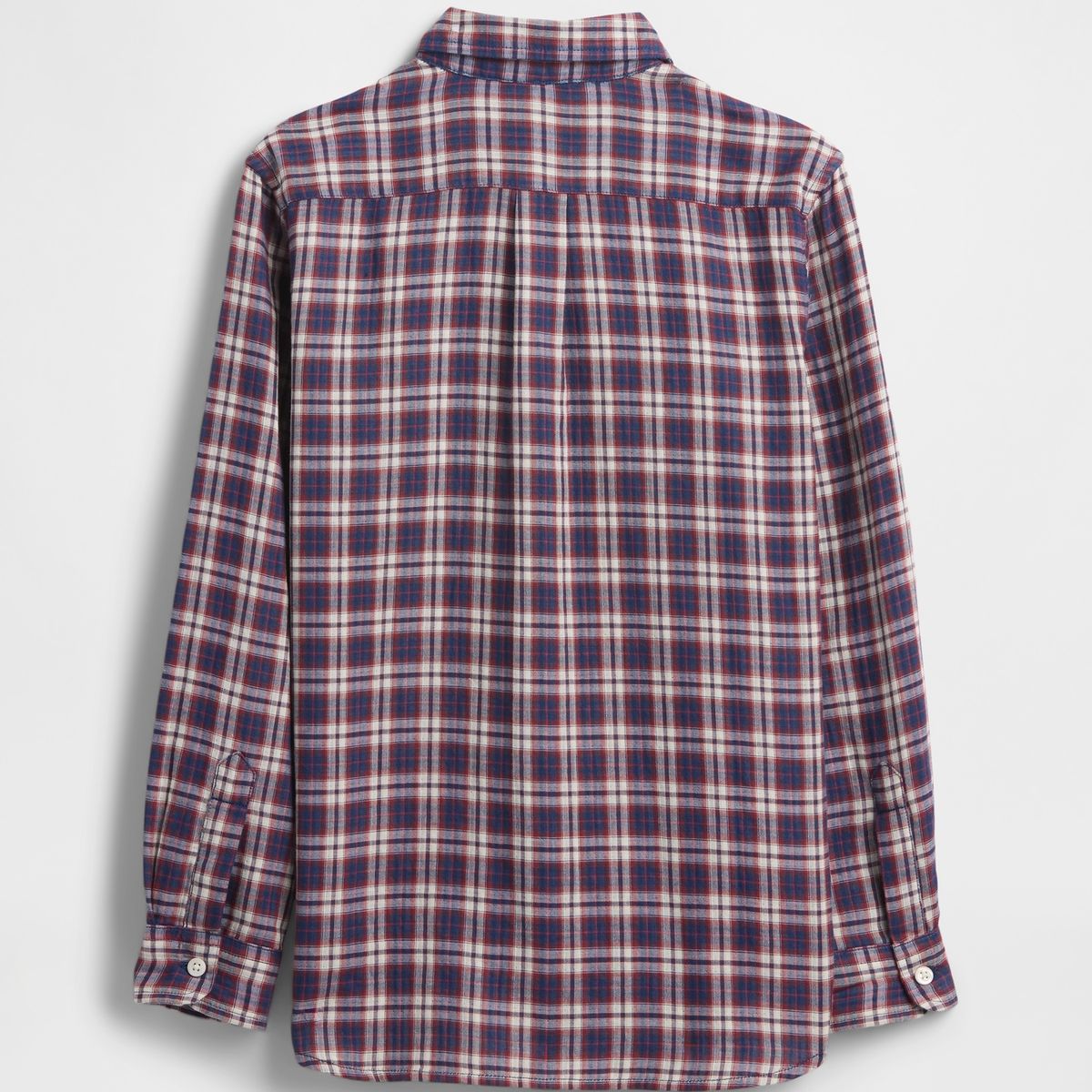 GAP - Camisa Niño Gap Manga Larga Poplin Rojo