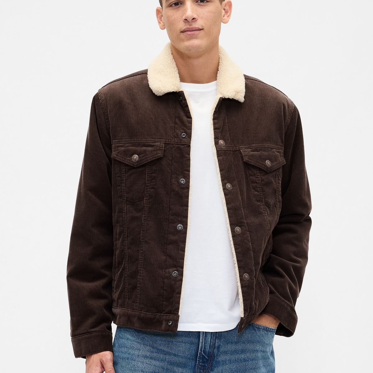 GAP - Chaqueta Hombre Gap Sherpa Café