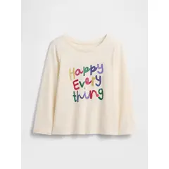 GAP - Polera Toddler Niña Manga Larga Graficas Multicolor