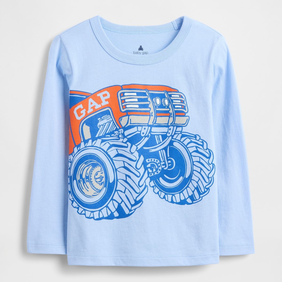 GAP - Polera Toddler Niño Gap Manga Larga Azul