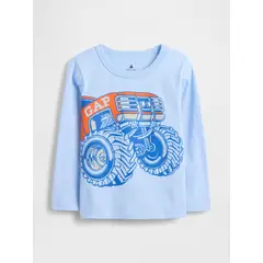 GAP - Polera Toddler Niño Manga Larga Azul