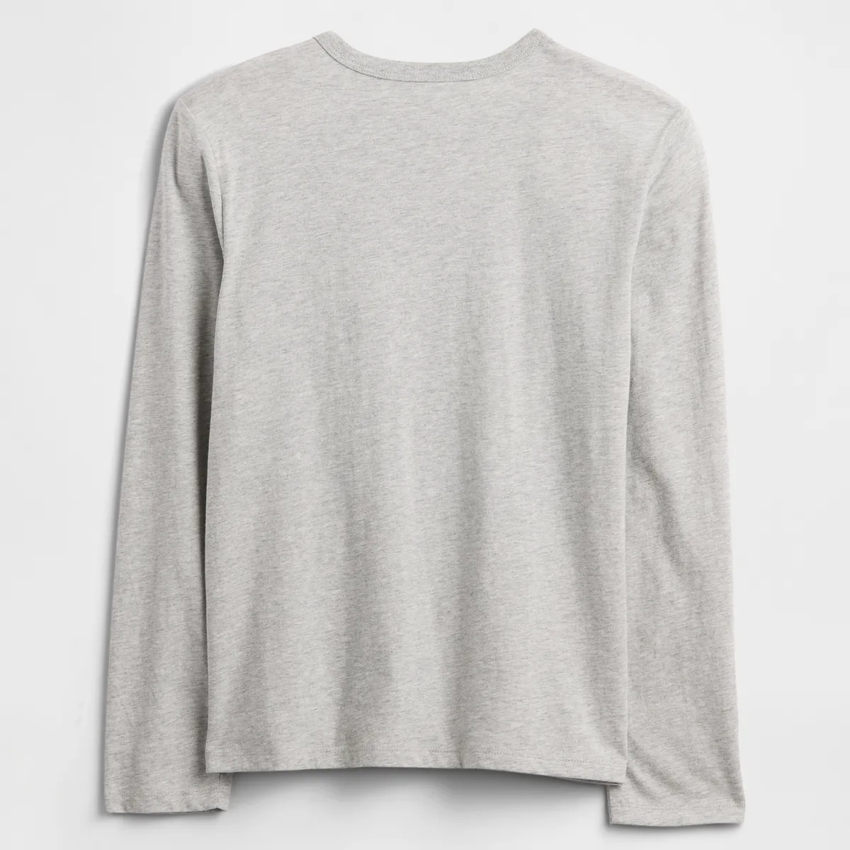 GAP - Polera Niño Gap Logo Manga Larga Gris