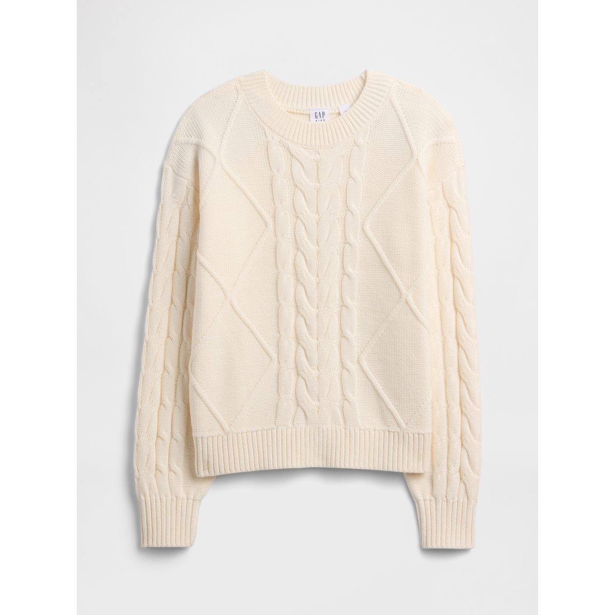 GAP - Sweater Niña Crew Blanco Gap