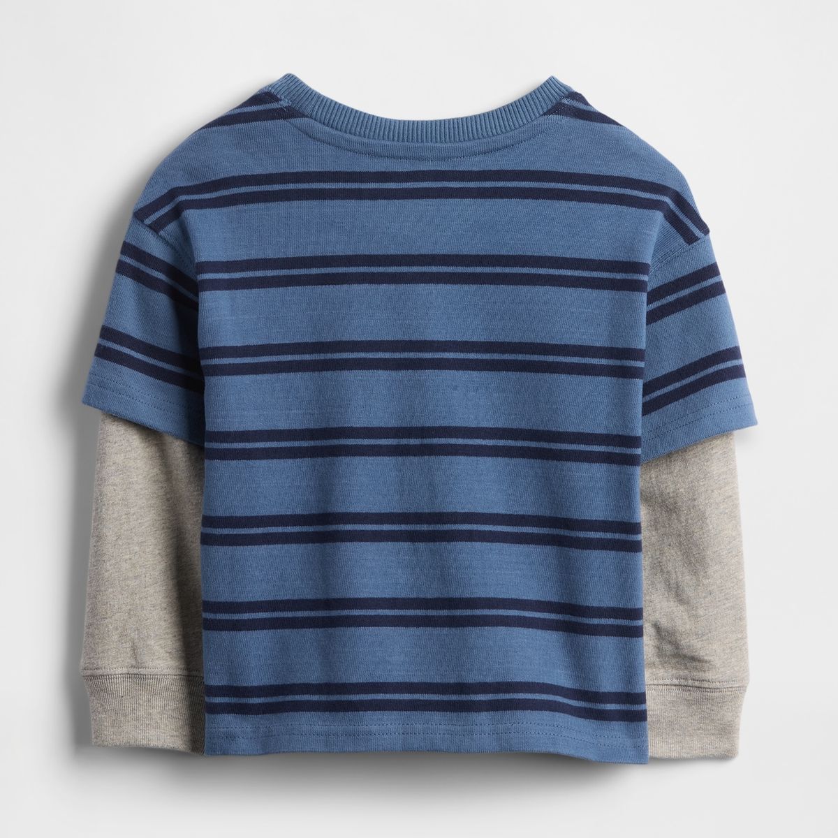 GAP - Polera Toddler Niño Manga Larga Azul Gap